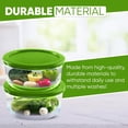 thumbnail image 5 of Replacement Lids for Pyrex Containers Round Glass Food Plastic (2) 2-Cup (2) 4-Cup (2) 7-Cup (Green), 5 of 6