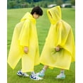 thumbnail image 2 of Rain Poncho for Kids(2 Pack) Waterproof Reusable EVA Raincoat One Size Rain Jackets for Children,Boys and Girls, 2 of 7