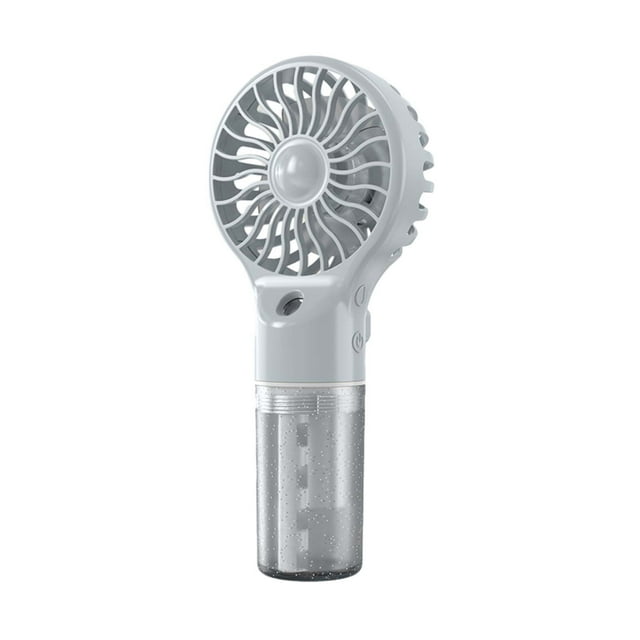 Ventilateur Personnel Gris Portable avec Réservoir d'Eau pour Refroidissement du Visage 2J603