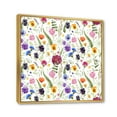 thumbnail image 3 of Designart 'Coloful Wildflowers Floral Pattern II' Traditional Framed Canvas Wall Art Print, 3 of 5