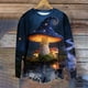 thumbnail image 1 of Xuyuer Women's Long Sleeve Hoodless Printed Casual Warm Sweatshirt, Cozy Pullover for Spring Comfort, Everyday Lounging and Seasonal Graphic Style, 1 of 5