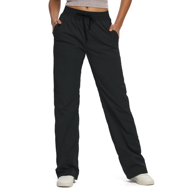 Pantalones SEVEGO Dance Studio para mujer, ligeros, negros, XXL