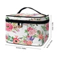 thumbnail image 6 of HELLHERO Large Cosmetic Bag with Brush Slots Multi-Function Makeup Organizer Multifunctional Large Capacity Makeup Bag Floral Pattern, 6 of 6