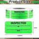 thumbnail image 4 of 500 Fluorescent Green 1" x 2.25" Inventory Control Labels - Rectangle Adhesive Stickers (500/Roll), 4 of 5