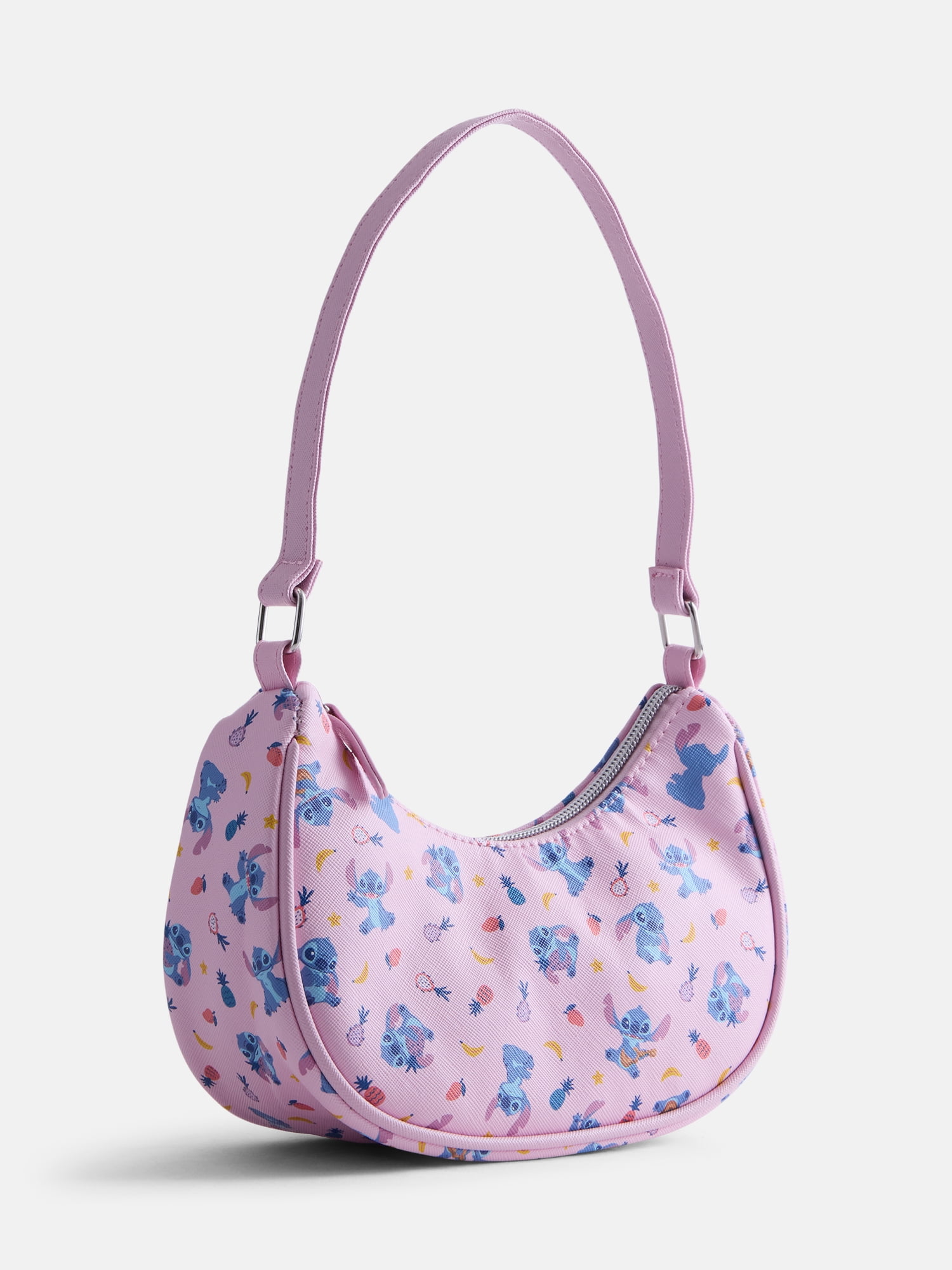 Disney Lilo and Stitch Girls Hobo Shoulder Bag, Pink
