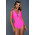 thumbnail image 2 of BeWicked 2119-NP-S Women Evie Swimsuit, Neon Pink - Small, 2 of 16