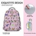 thumbnail image 3 of Nature-Inspired Butterfly Backpack - Waterproof & Stylish, Watercolor Artwork with Organized Storage for Daily Commute, 3 of 4