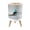 Color 3, variant on Small Trash Can with Lid Tropical Beach Sunset Inspirational Signpost Palm Trees Coastal 1.8 Gallon Dog Proof Trash Can Round Garbage Can Waste Bin Wastebasket for Bathroom Bedroom Living Room