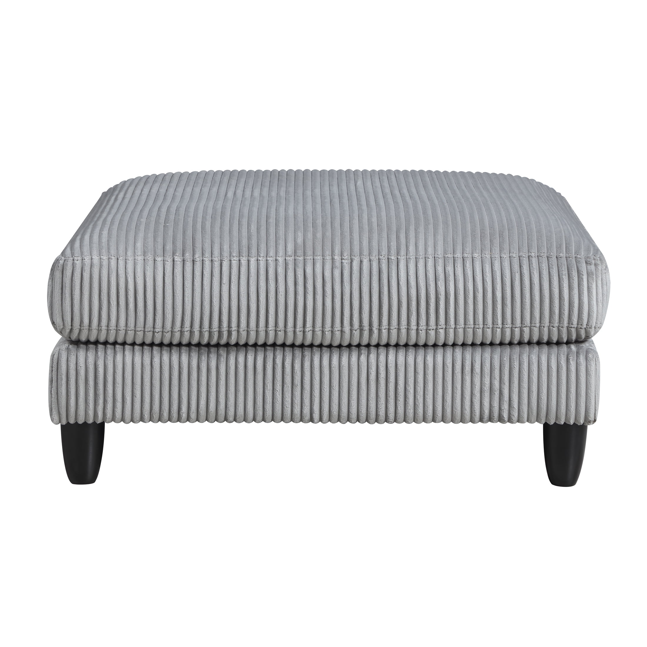 OakvillePark Caden Corduroy Ottoman, Gray