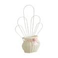 thumbnail image 3 of Cesta colgante tejida, organizador, maceta hecha a mano, jarrón decorativo tejido, maceta Rosa, 3 of 9