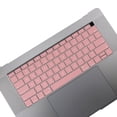 thumbnail image 1 of Keyboard Cover Laptop Waterproof Dustproof Keyboard Silicone Film Replacement for Macbook Air, Half-transparent, Pink, 1 of 8