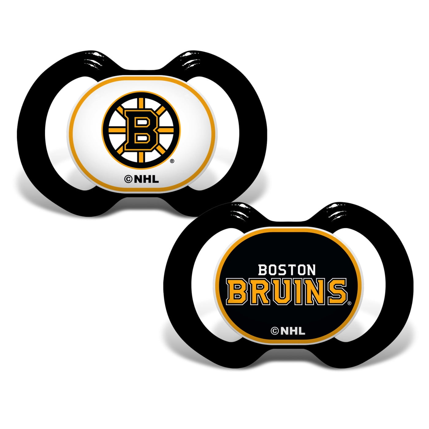 BabyFanatic Officially Licensed Pacifier 2-Pack - NHL Boston Bruins
