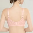 thumbnail image 4 of Womens Sports Bras Thin Sagging Gathering Bra With Double Breasts Plus Size Seamless Sports Bra Wireless Bra Pink XL, 4 of 7