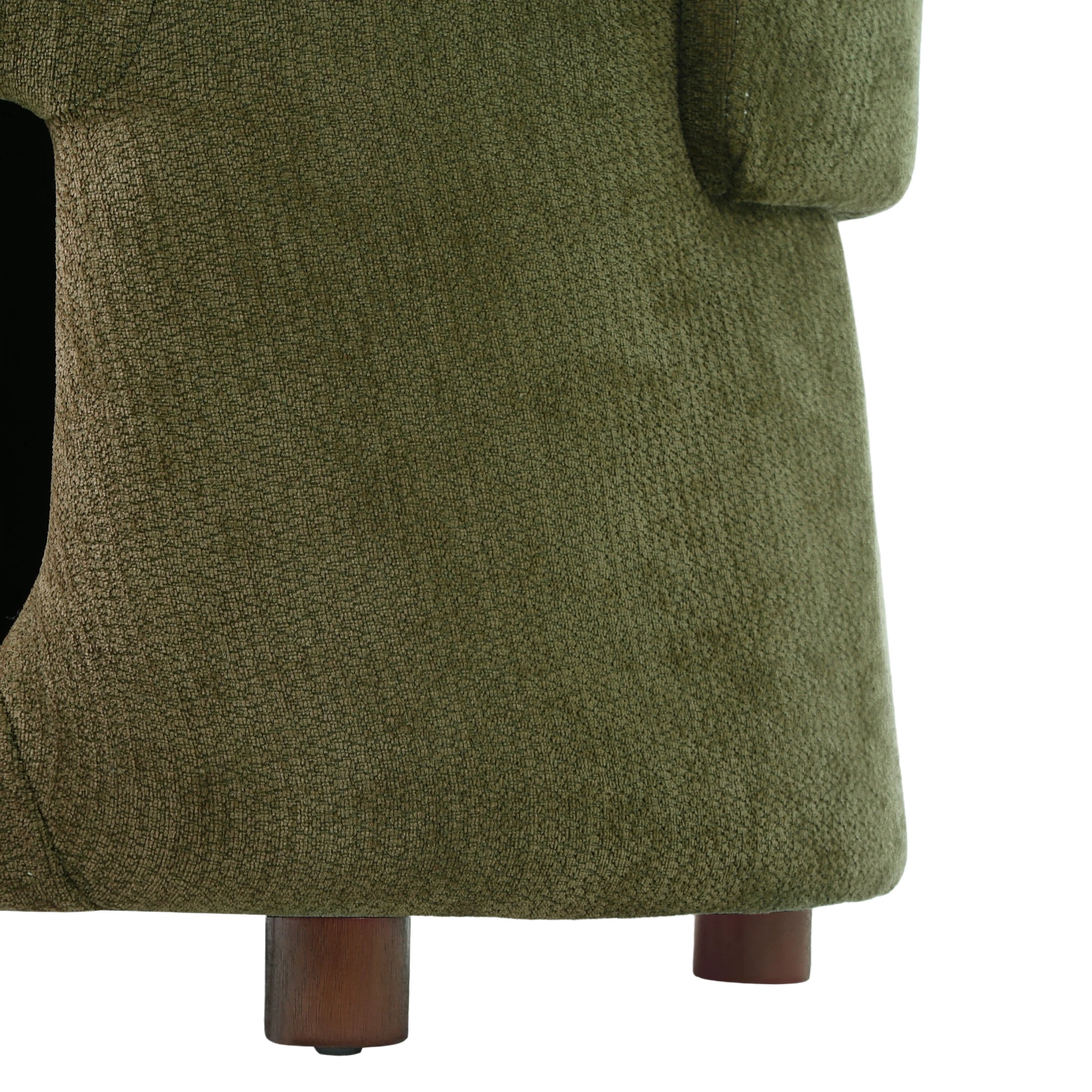 Christopher Knight Home Pet Friendly Accent Chair with Hidden Storage Nook, Convertible Stool, Green