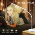 thumbnail image 5 of Light Therapy Lamp, UV-Free 10000 Lux Sun Lamp, Daylight Lamp with 2 in 1 Floor & Desk Lamp, 5 Brightness & 5 Color with Touch Control & Remote for Reading/Relaxing/Study, 5 of 8