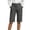 05# Gray, variant on HKYNLAG Women Linen Shorts Smock Waist Wide Leg Bermuda Shorts for Women with Pocket Summer Vacation Beach Shorts Black L