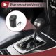 thumbnail image 3 of Cubierta de Pomo de Cambio de Marcha Unique Bargains Protector de Manija de Cambio para Nissan Rogue Sport 2017-2022 Fibra de Carbono Negra Cuero Sintético Gris 1 Pc Antideslizante, 3 of 6