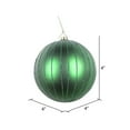 thumbnail image 2 of Vickerman 4" Emerald Matte Glitter Ball Christmas Ornament, 4 pieces per bag, 2 of 2