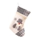 thumbnail image 2 of Medias navideñas tejidas Fiudx con diseños de Papá Noel reno y muñeco de nieve rojas, 2 of 6