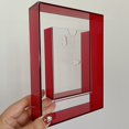 thumbnail image 1 of Acrylic Transparent Color Border Photo Frame Creative Photo Desktop Decoration, 1 of 9