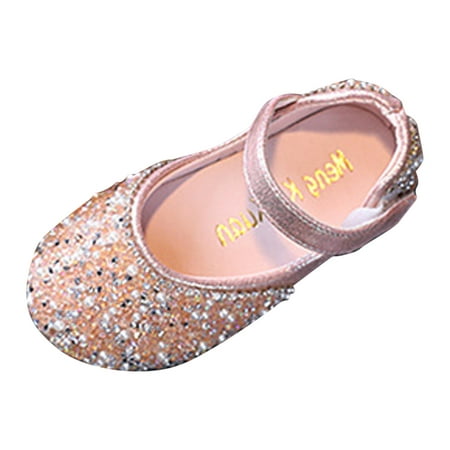 

Baycosin Toddler Girl Shoes Mary Jane Girls Flats Ballet Flats Princess Shoes with Flower for Kids Wedding Party School
