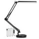 thumbnail image 1 of Lámpara de escritorio LED FlkwoH, lámpara de mesa plegable de 14 W con abrazadera, 10 niveles de brillo x 3 modos de color, lámpara de mesa ajustable, protección para los ojos, adaptador CE de 5 V/2, 1 of 6