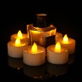 thumbnail image 4 of Beautynvta 24 Pack Flameless LED Candles, Battery Operated LED Tea Lights, Fake Tealights Candles, Electric Candles for Table Holiday Decor, Yellow Light, White, 4 of 7