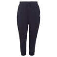 thumbnail image 3 of adidas Women's Plus Size Essentials Single Jersey 3-Stripes Pants, Legend Ink/White, 2X, 3 of 4