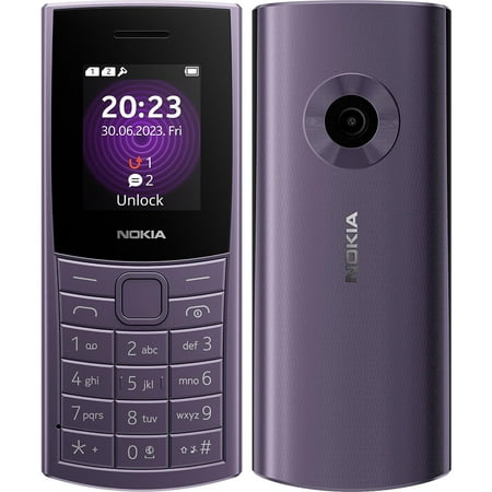 Nokia 110 DUAL SIM 48MB ROM + 128MB RAM (GSM Only | No CDMA) Factory Unlocked 4G/LTE Smartphone (Arctic Purple) - International Version