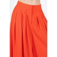 thumbnail image 4 of Large Hem Wide Leg Pleated Solid Pants, 4 of 5