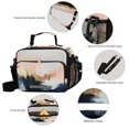 thumbnail image 3 of FORMRS Student Lunch Bag Insulated Reusable Cooler Box with Zipper Pockets, Abstract Landscape, 3 of 9