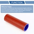 thumbnail image 4 of Unique Bargains 1 Pcs 32mm 1.26" ID 127mm 5" Length 0° Red Blue Car Silicone Hose Universal, 4 of 7