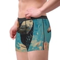 thumbnail image 2 of Kdxio Men's Boxer Briefs with Blue Watercolor Duck Print - Comfortable and Breathable Underwear for Everyday Wear, 2 of 5