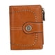 thumbnail image 2 of Cartera pequeña con bolsillo con cremallera y tarjetero para compras callejeras para mujer marrón, 2 of 9