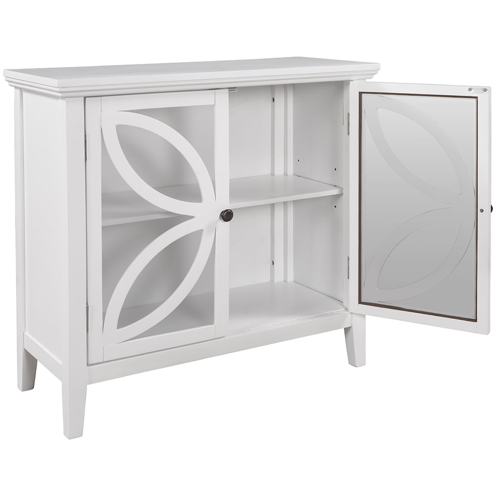 Private Jungle Accent Storage Cabinet Wooden Cabinet with Decorative transparent Door,Modern Sideboard for Entryway, Living Room,32 Inch,White Private Jungle Accent Storage Cabinet Wooden Cabinet with Decorative transparent Door,Modern Sideboard for Entryway, Living Room,32 Inch,White