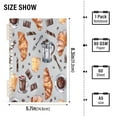 thumbnail image 3 of Notebook 8.3x5.7x0.4 Inch One Sizex1 Journey Note Diary Hardcover Notebook 60 Pages,80g Paper Writing Smooth and Not Easy to Break Cartoon Croissants, 3 of 8