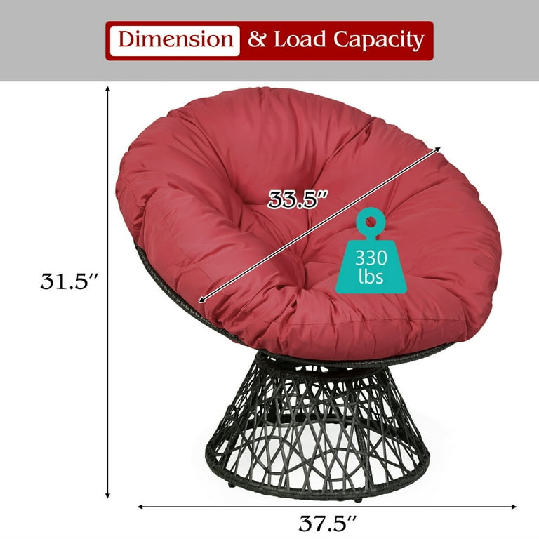 Papasan chair sizes sale