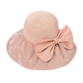 thumbnail image 1 of Sombrero para el sol Yuyangstore sombrero de cubo de playa flexible ala ancha rosa, 1 of 8