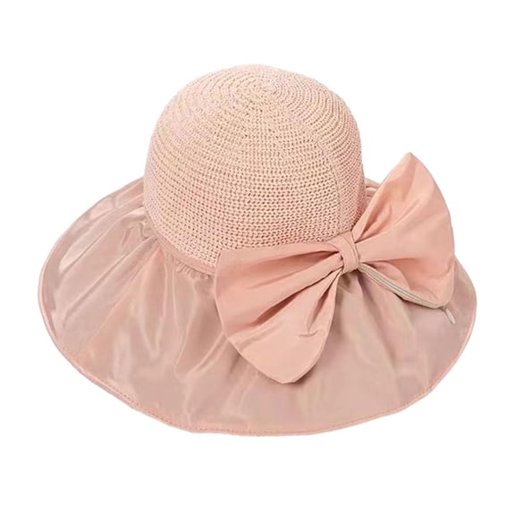 Dickly Womens Sun Hat Wide Brim Cap Outdoor Sunhat Comfortable Floppy Beach Hat Fishing Pink