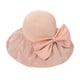 thumbnail image 1 of Sombrero de sol para mujer, ala ancha, flexible, para playa, con lazo, para verano Rosa, 1 of 9