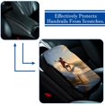 thumbnail image 5 of Surfing Soft Comfortable Furry Printed Car Armrest Cover 12.5x8.2 Inch Armrest Accessory, 5 of 6