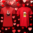 thumbnail image 3 of Playera Duo Parejas Con Impresion De La Pareja Perfecta Con Cerveza 14 De Febrero San Valentin Color Rojo Talla Grande Marca Emil SaEs, 3 of 4