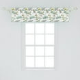 thumbnail image 2 of Ambesonne Steam Engine Window Valance, Train Pattern Travel, 42" x 12", Apple Green Turquoise, 2 of 3
