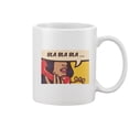 thumbnail image 2 of Bla Bla Bla Vintage Comic Style Mug -Image by Shutterstock, 2 of 3