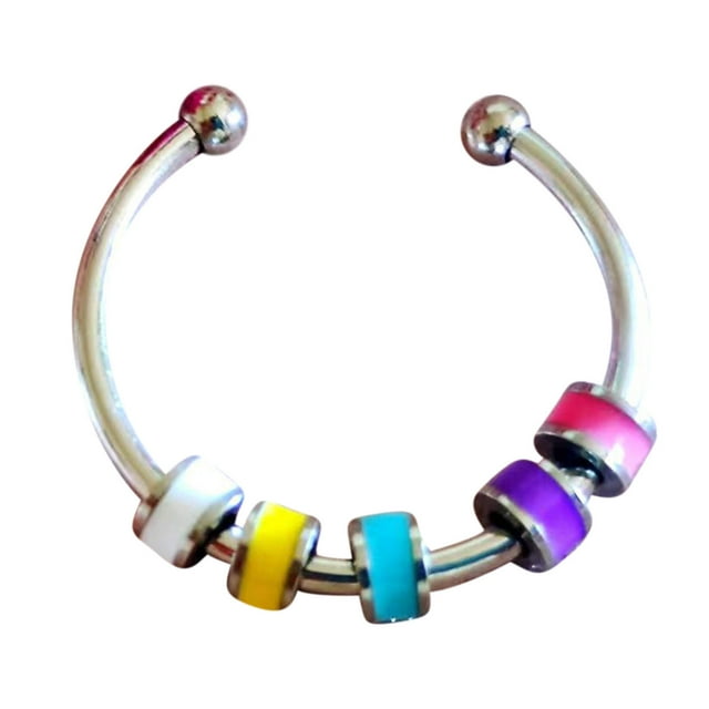 Beads Rings Adjust Spinners Rings Pack Stackable Rings For Anxiety Women Men Gift