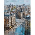 thumbnail image 1 of Qisvanset Paris Street Impressionist Canvas Print 12x16 Inch Bedroom Decor, 1 of 8