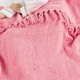 thumbnail image 6 of Home Soft Things Reversible Tweed Throw Blanket, Super Soft & Cozy - Strawberry Ice, 50x60", 6 of 8
