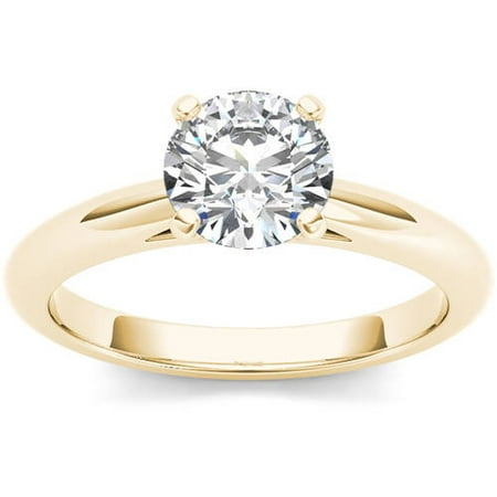 1 Carat T.W. Diamond Solitaire 14kt Yellow Gold Engagement Ring