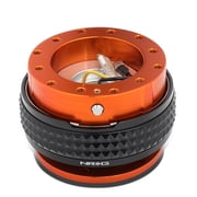 NRG Innovations NRG-SRK-210OR-BK NRG Innovations SRK-210OR-BK Gen 2.1 Aluminum Steering Wheel Quick Release Adapter w/Black Pyramid Ring