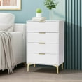 thumbnail image 7 of KIGOTY 4 Drawer Dresser, Hallway Storage Cabinet White，23.7”L x 13.5”W x 35.5”H, 7 of 7